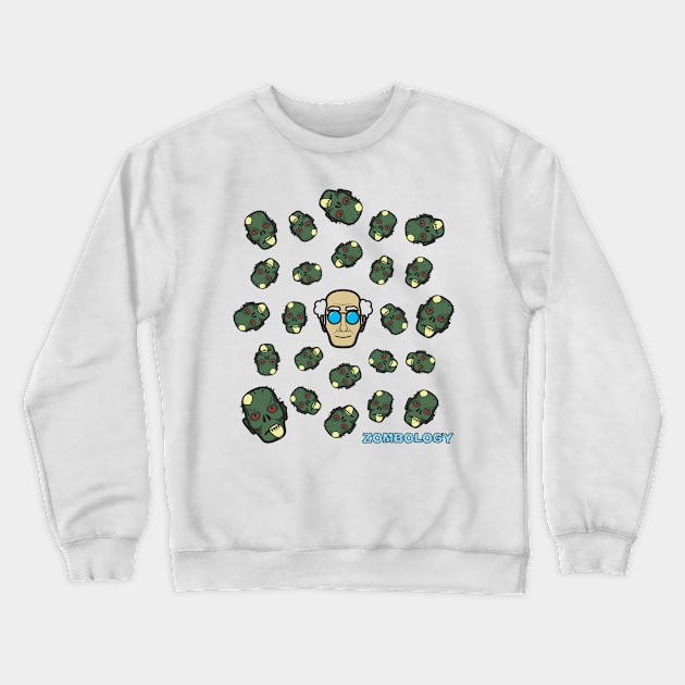 Zombology Crewneck Sweatshirt by RollForTheWin